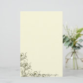 風変わりなモダン: 伝統的モダンなスクロールに会います 便箋 (スタンド正面)