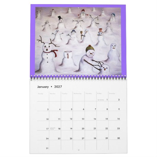 風変わりなユーモア2012年 カレンダー (1月 2027)