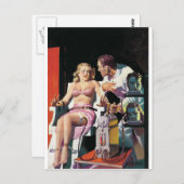 風変わりなヴィンテージの漫画 ポストカード (正面/裏面)