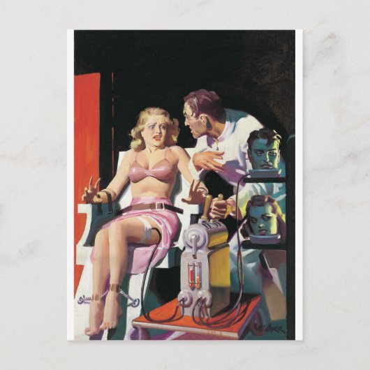 風変わりなヴィンテージの漫画 ポストカード (正面)