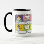 風変わりな人々のマグ マグカップ (左)