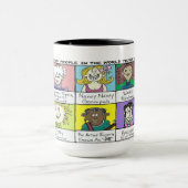 風変わりな人々のマグ マグカップ (中央)