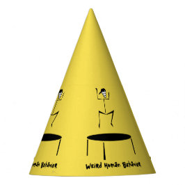 風変わりな人間行動のトランポリンのパーティーの帽子 パーティーハット