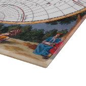 風変わりな地球儀の新しい地図 カッティングボード (角)