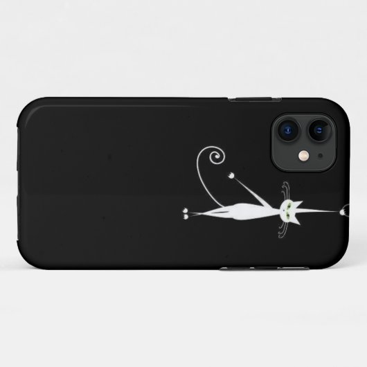 風変わりな子猫は4のための箱をやっとそこにつるしました Case-Mate iPhoneケース (裏面(横))