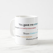 風変わりな感情的なカニ コーヒーマグカップ (正面左)