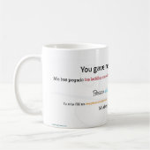 風変わりな感情的なカニ コーヒーマグカップ (左)