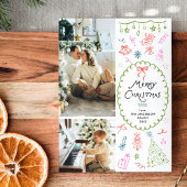 風変わりな手描きのクリスマスカード2写真 シーズンカード