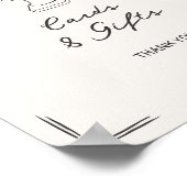 風変わりな手描き花模様の壺のカードとギフト ポスター (角)