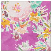 風変わりな物のピンクの花柄 ファブリック (クローズアップ)