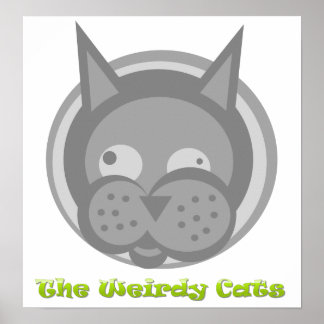 風変わりな猫ポスター ポスター
