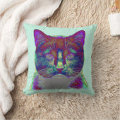 風変わりな猫 クッション (ブランケット)