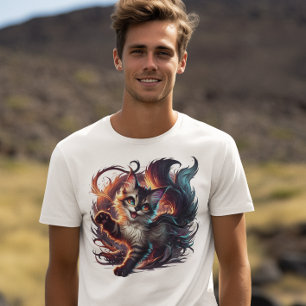 風変わりな猫 Tシャツ