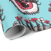 風変わりな目の溶解の気色悪い精神分析のサイケデリックな芸術 ラッピングペーパー (ロールコーナー)