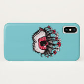 風変わりな目の溶解の気色悪い精神分析のサイケデリックな芸術 Case-Mate iPhoneケース (裏面(横))