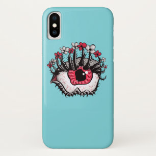 風変わりな目の溶解の気色悪い精神分析のサイケデリックな芸術 iPhone X ケース