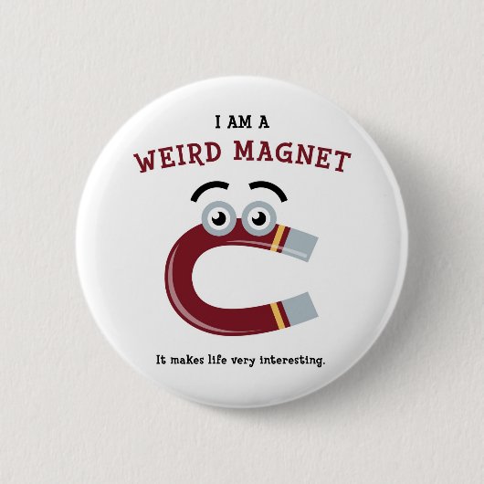 風変わりな磁石 缶バッジ (正面)