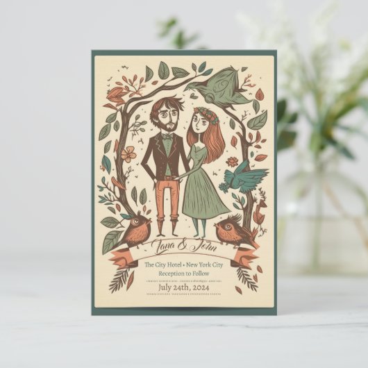 風変わりな結婚式の招待状, 結婚式の招待状 招待状 (スタンド正面)