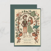 風変わりな結婚式の招待状, 結婚式の招待状 招待状 (正面/裏面)