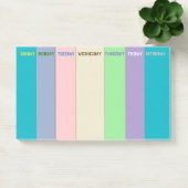 風変わりな色の週間しなければならないことのリスト ポストイット (オフィス)