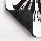 風変わりな蝶入れ墨の抽象芸術インクスケッチ マウスパッド (コーナー)