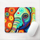 風変わりな象 マウスパッド (マウス)