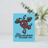 風変わりな郵便はがきの平和 ポストカード (スタンド正面)