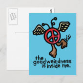 風変わりな郵便はがきの平和 ポストカード (正面/裏面)