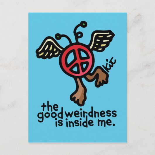 風変わりな郵便はがきの平和 ポストカード (正面)