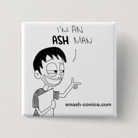 風変わりな顧客ボタン 缶バッジ (正面)