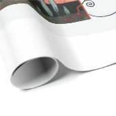 風変わりな鳥、アールデコ美しいファッションの衣装 ラッピングペーパー (ロールコーナー)