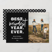 風変わりな1年のユーモア・ブラック シーズンカード (正面/裏面)