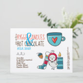 風変わりなHYGGE ブライダルシャワーまたはあらゆるイベントのためのクラフト 招待状 (スタンド正面)