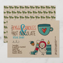 風変わりなHYGGE ブライダルシャワーまたはあらゆるイベントのためのクラフト 招待状