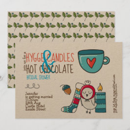 風変わりなHYGGE ブライダルシャワーまたはあらゆるイベントのためのクラフト 招待状
