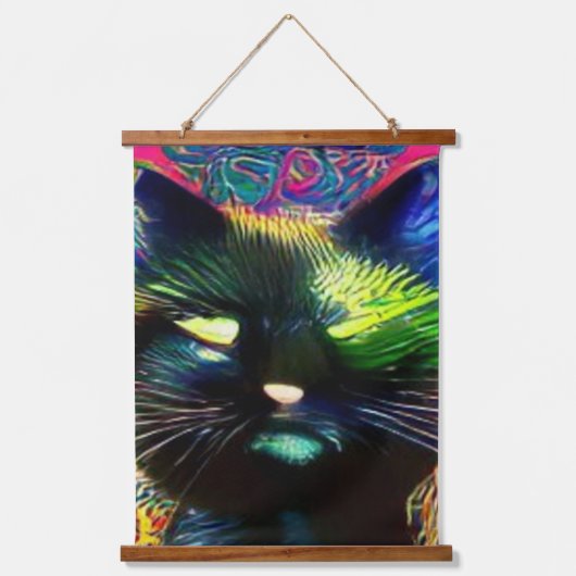 風変わりサイケかっこいドル14 吊り下げ型タペストリー (正面)