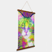風変わりサイケデリックかっこいkatz 32 吊り下げ型タペストリー (傾斜あり)