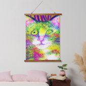 風変わりサイケデリックかっこいkatz 32 吊り下げ型タペストリー (寝室)