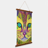 風変わりサイケデリックかっこいkatz 35 吊り下げ型タペストリー (傾斜あり)