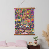 風変わりサイケデリックかっこいkatz 36 吊り下げ型タペストリー (寝室)