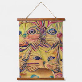 風変わりサイケデリックかっこいkatz 3 吊り下げ型タペストリー