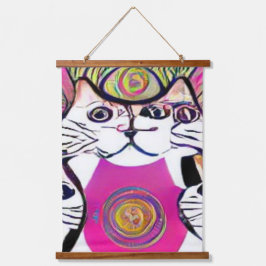 風変わりサイケデリックかっこいkatz 5 吊り下げ型タペストリー