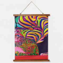 風変わりサイケデリックかっこいkatz 7 吊り下げ型タペストリー