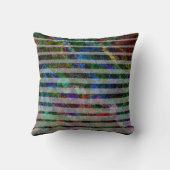 風変わりストライプ線の小さな四角 クッション (裏面)