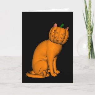 風変わりハロウィン猫 カード