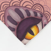 風変わり不気味お洒落目 フリースブランケット (角)