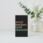 風変わり先生ビルドキャラクターレトロ先生 名刺 (スタンド正面)