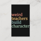 風変わり先生ビルドキャラクターレトロ先生 名刺 (正面)