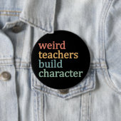 風変わり先生ビルドキャラクターレトロ先生 缶バッジ (インサイチュ)