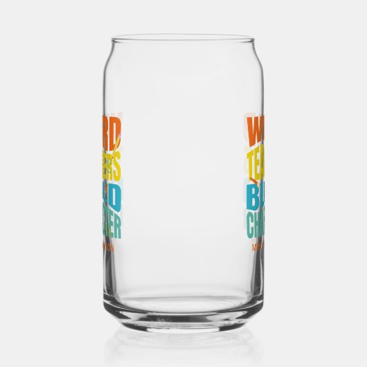 風変わり先生ビルドキャラクター ガラス缶 (左)